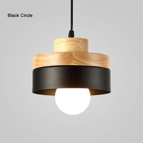 Suspension en bois et métal Scandinavian (carré ou rond)