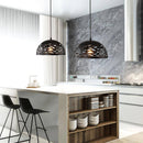 Suspension LED Modern Creative demi boule (noir, blanc ou rouge)