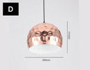 Suspension chromé en plusieurs formes avec ronds Polka