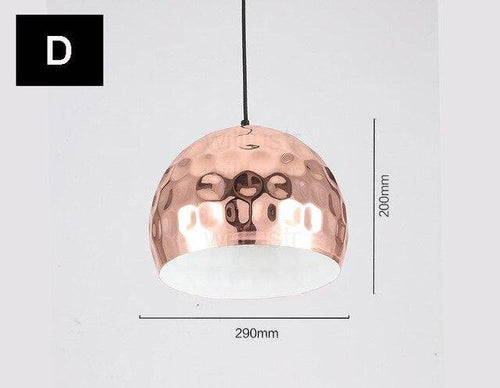 Suspension chromé en plusieurs formes avec ronds Polka