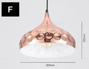 Suspension chromé en plusieurs formes avec ronds Polka