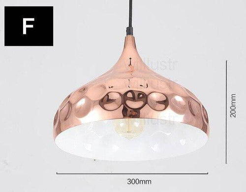 Suspension chromé en plusieurs formes avec ronds Polka