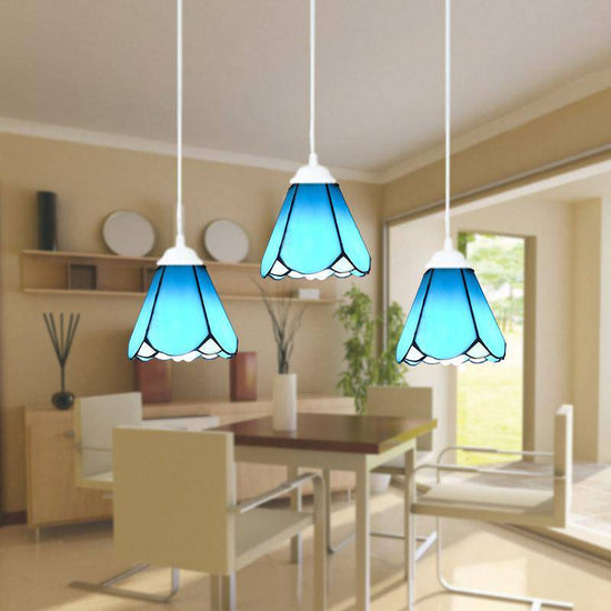 Suspension design en verre de couleurs Mediterranean