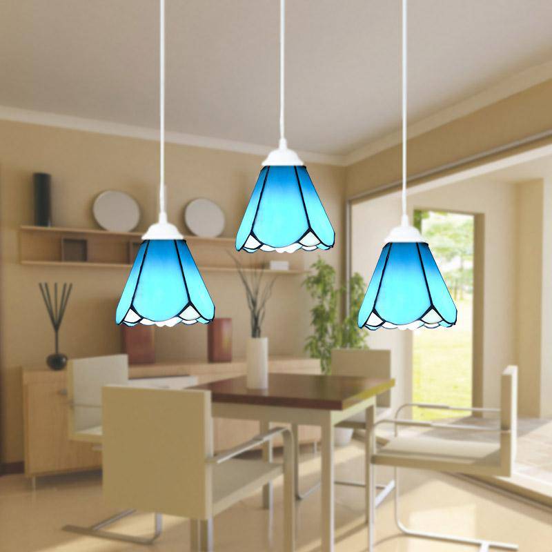 Suspension design en verre de couleurs Mediterranean - vue 2 sur 18