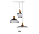 Suspension à LED en verre de différentes formes