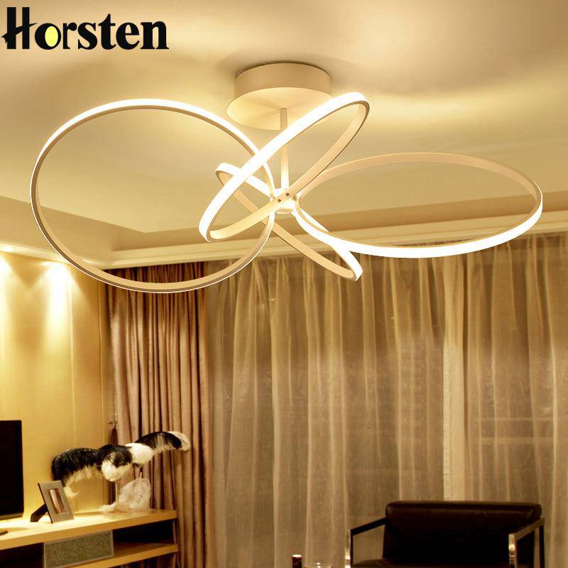 Plafonnier design à LED à cerceaux