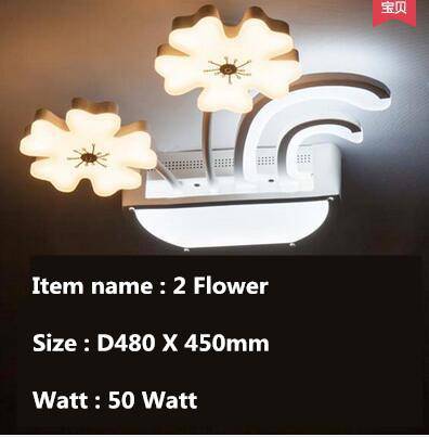 Plafonnier LED en forme de fleurs - vue 2 sur 5