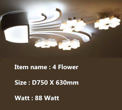 Plafonnier LED en forme de fleurs