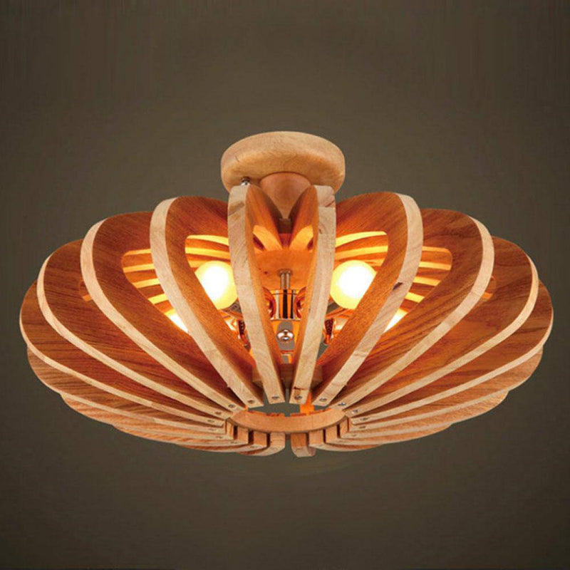 Plafonnier en bois design European Wood