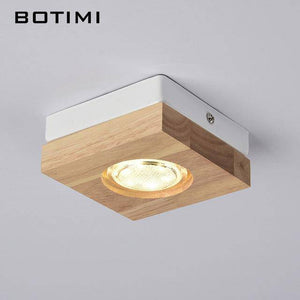 Botimi square wooden LED spotlight