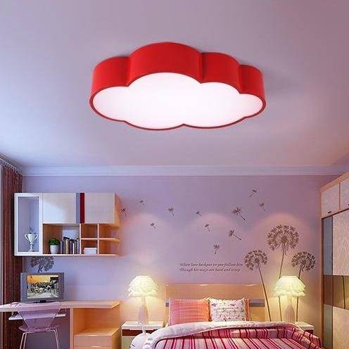 Plafonnier enfant en forme de nuages de différentes tailles (plusieurs couleurs)