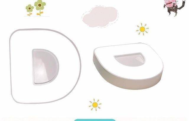 Plafonnier enfant LED en forme de lettres de l'alphabet