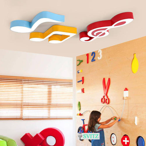 Plafonnier enfant LED en notes de musique - vue 2 sur 6