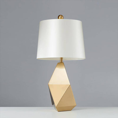 Lampe de chevet design doré géométrique Brand