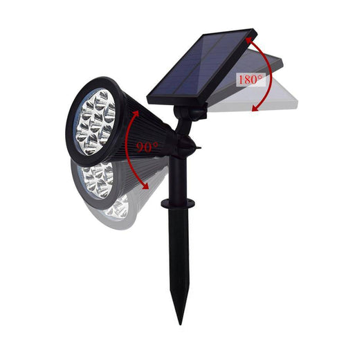 Spot 7 LED extérieur solaire à lumière colorée