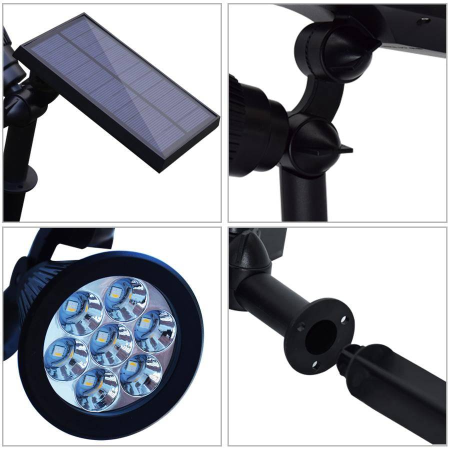 Spot 7 LED extérieur solaire à lumière colorée - vue 5 sur 5