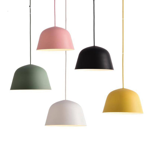 Suspension design à LED de couleur Macaron - vue 8 sur 11
