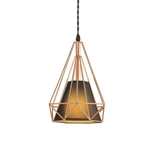 Suspension cage pyramidale vintage - vue 10 sur 9