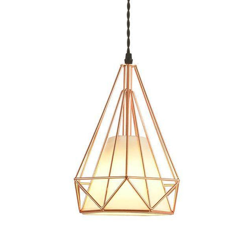 Suspension cage pyramidale vintage - vue 9 sur 9