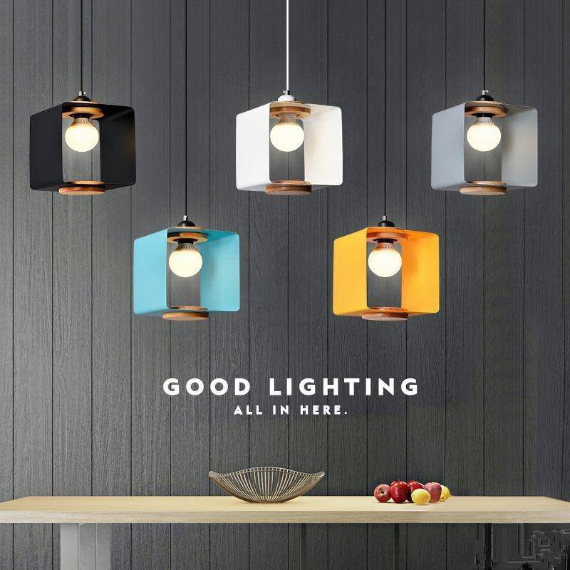 Suspension design cube ouvert de couleur Hand - vue 8 sur 10
