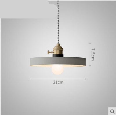 Suspension design LED en ciment de forme - vue 7 sur 8
