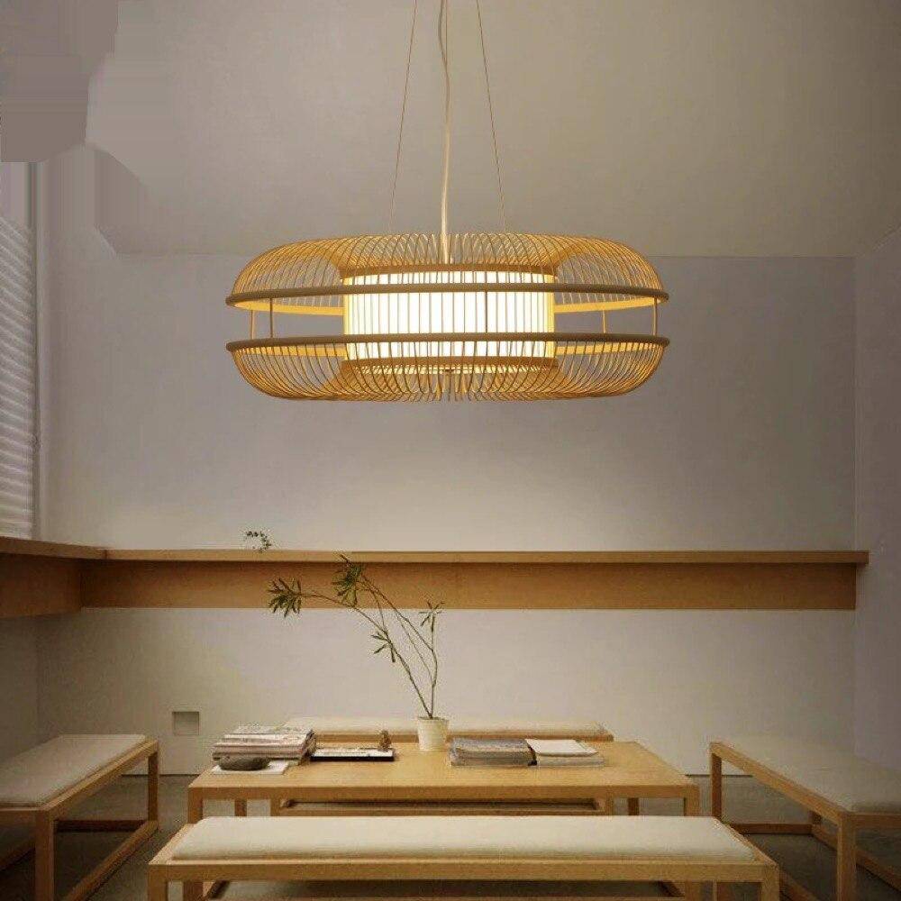 Suspension design ovale en bambou Chandy - vue 2 sur 5