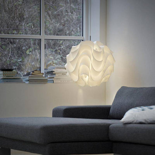 Suspension design ondulé blanc - vue 4 sur 3