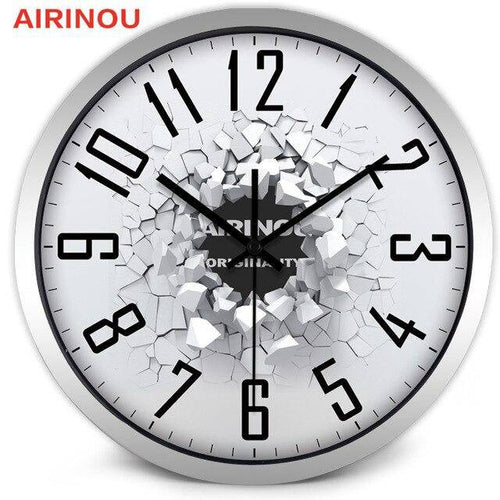 Horloge murale design style cassure 3D Effect