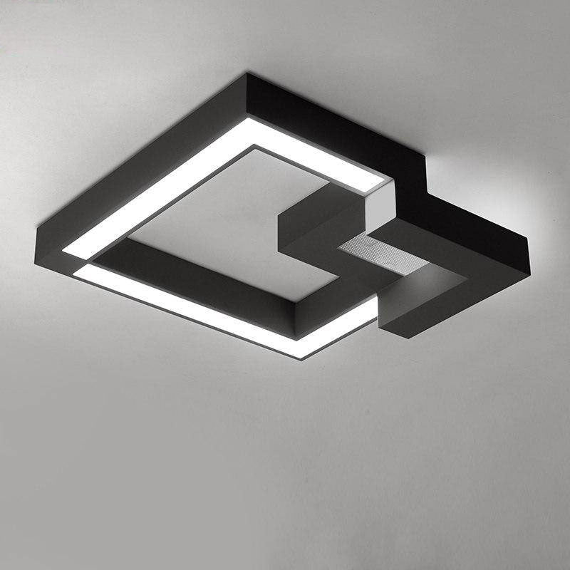Plafonnier LED design 3D en métal - vue 4 sur 7