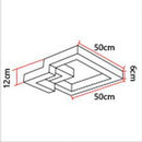 Plafonnier LED design 3D en métal