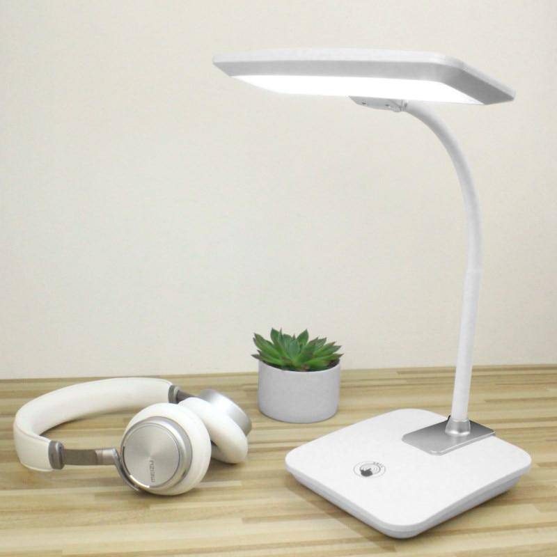 Lampe de bureau blanche à LED 3 niveaux Touch