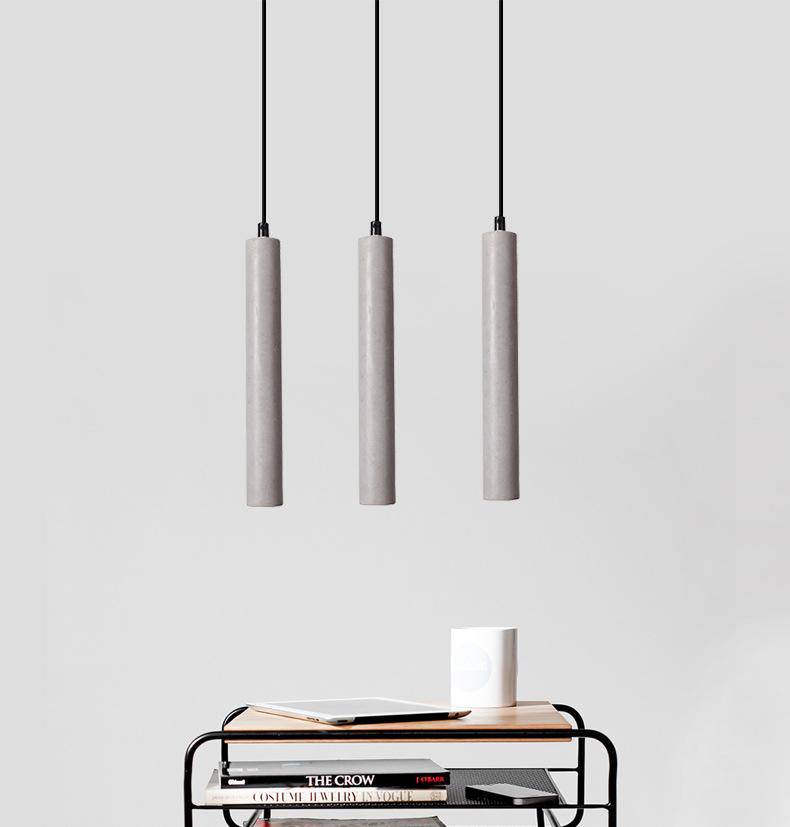 Suspension design tube en ciment Nordic - vue 3 sur 7
