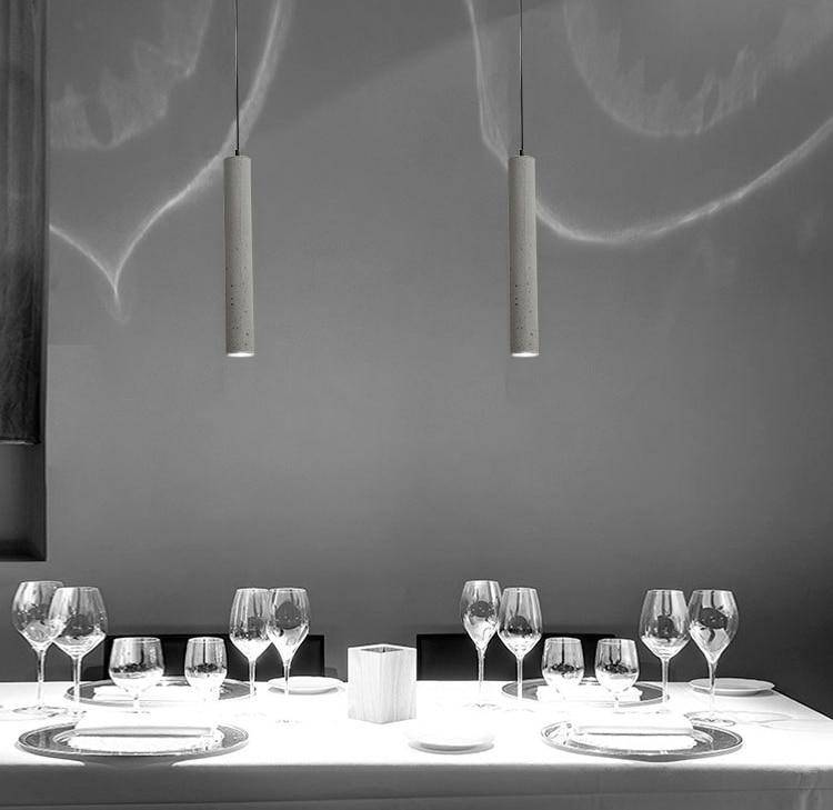 Suspension design tube en ciment Nordic - vue 7 sur 7