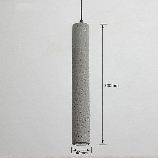 Suspension design tube en ciment Nordic - vue 8 sur 7