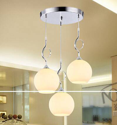 Suspension design avec boule et fil à noeud en aluminium - vue 3 sur 5
