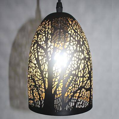 Suspension LED noir Etching