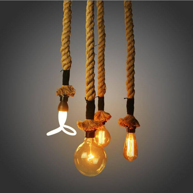 Suspension en cordage vintage Loft