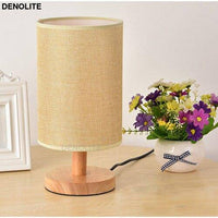 Lampe de chevet LED chromé avec abat-jour en tissu