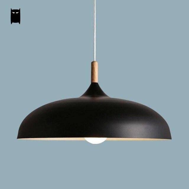 Suspension design LED avec abat-jour arrondi en métal style Sun