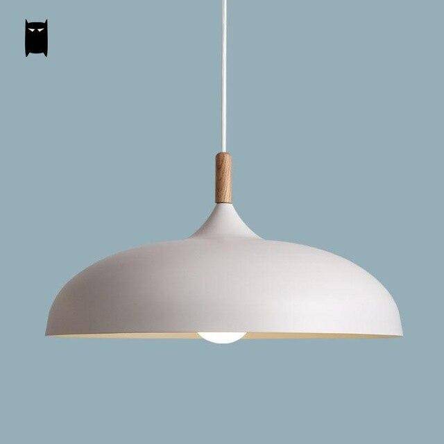 Suspension design LED avec abat-jour arrondi en métal style Sun