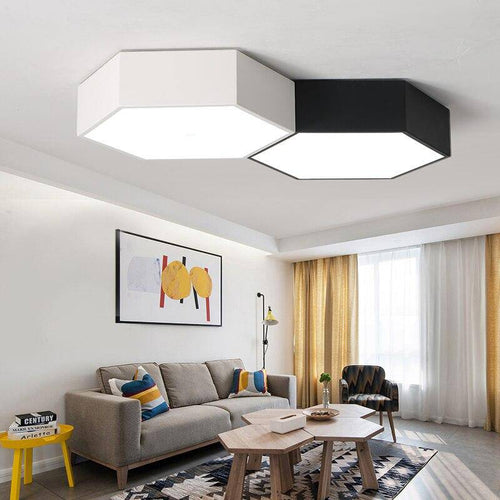 Plafonnier LED hexagonal de couleur Honeycomb