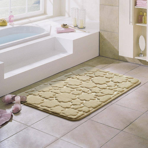 Tapis de bain rectangle coloré à figure en relief Confortable - vue 5 sur 8