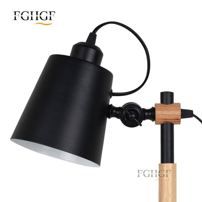 Lampadaire en bois et métal design ajustable Floor - vue 7 sur 8