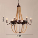 Vintage chandelier with ropes and faux candles Vechy
