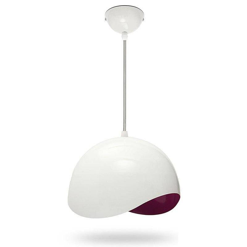 Suspension boule blanche et intérieur coloré Eggshell - vue 10 sur 10