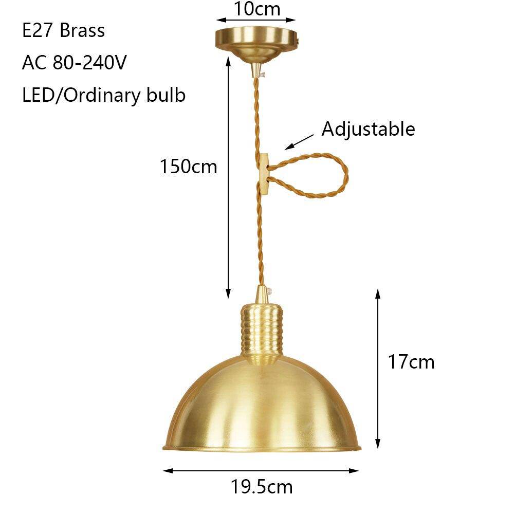 Suspension design à LED abat-jour en métal doré Novel - vue 4 sur 3