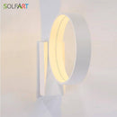 Applique design LED cercle blanc