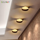 Applique design LED cercle blanc