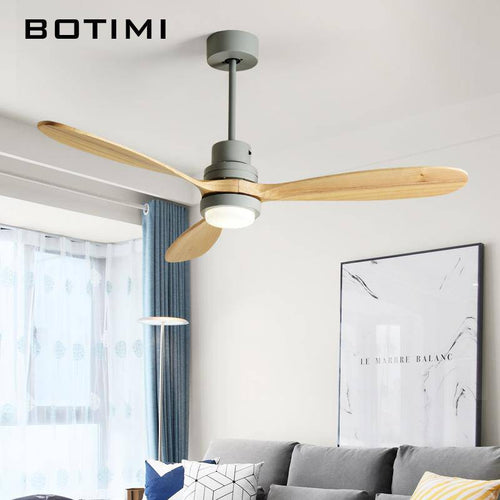 Ventilateur de plafond LED Modern à base colorée - vue 3 sur 9