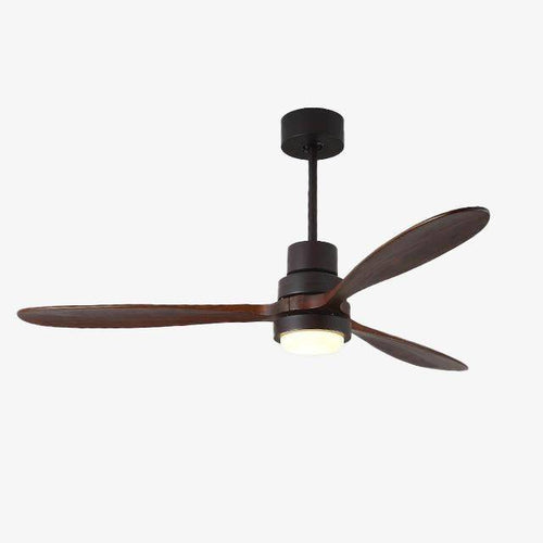 Ventilateur de plafond LED Modern à base colorée - vue 2 sur 9
